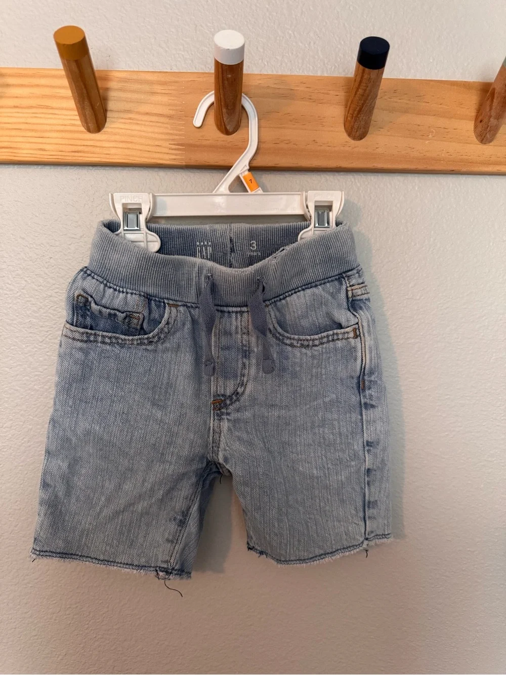 GAP Light Blue Denim Shorts with Knit Waistband